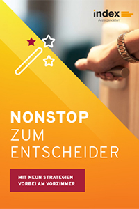 Titelseite White Paper "Nonstop zum Entscheider. Mit neun Strategien vorbei am Vorzimmer"