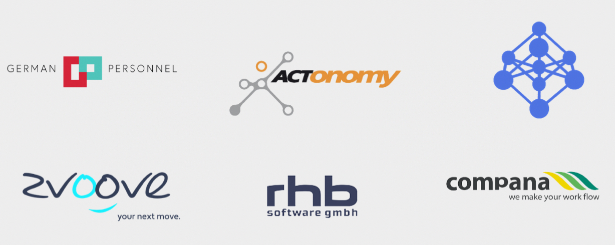 Firmenlogos von etablierten Partnern