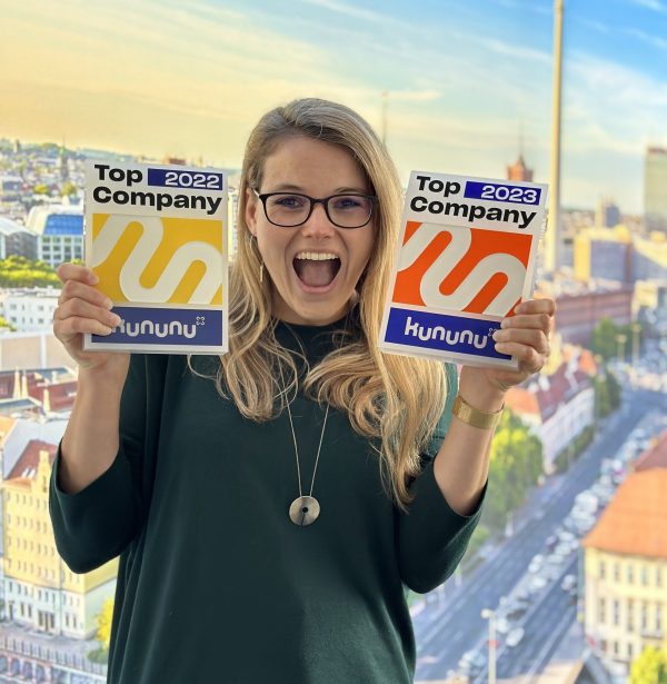 Stefanie Regel kununu Top Company Award 2023 Stefanie Regel kununu Top Company Award 2023