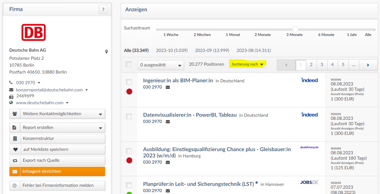 AZD-DB-Sortierung-nach Fachkräfte-Engpass auf Firmenebene filtern