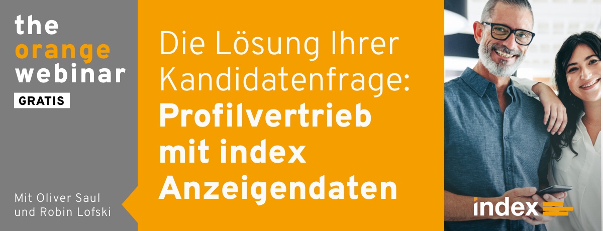 Webinar Profilvertrieb mit index Anzeigendaten von Oliver Saul und Robin Lofski